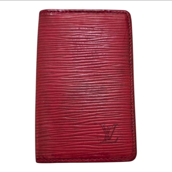 Louis Vuitton Red Epi Leather Card Holder - Picture 1 of 3